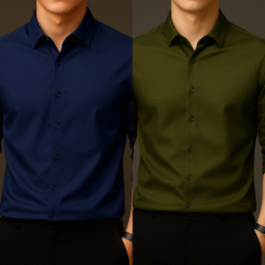 Micro Spandex - Navy Blue+Olive